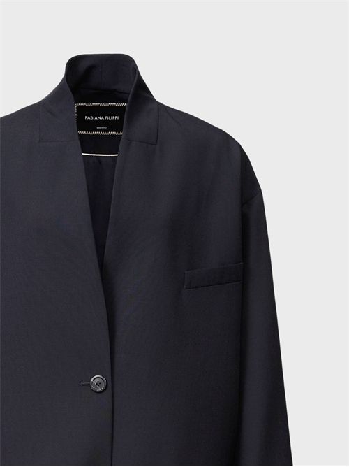 Giacca in tecno tailoring con collo in piedi FABIANA FILIPPI | GCD266F220D7545146